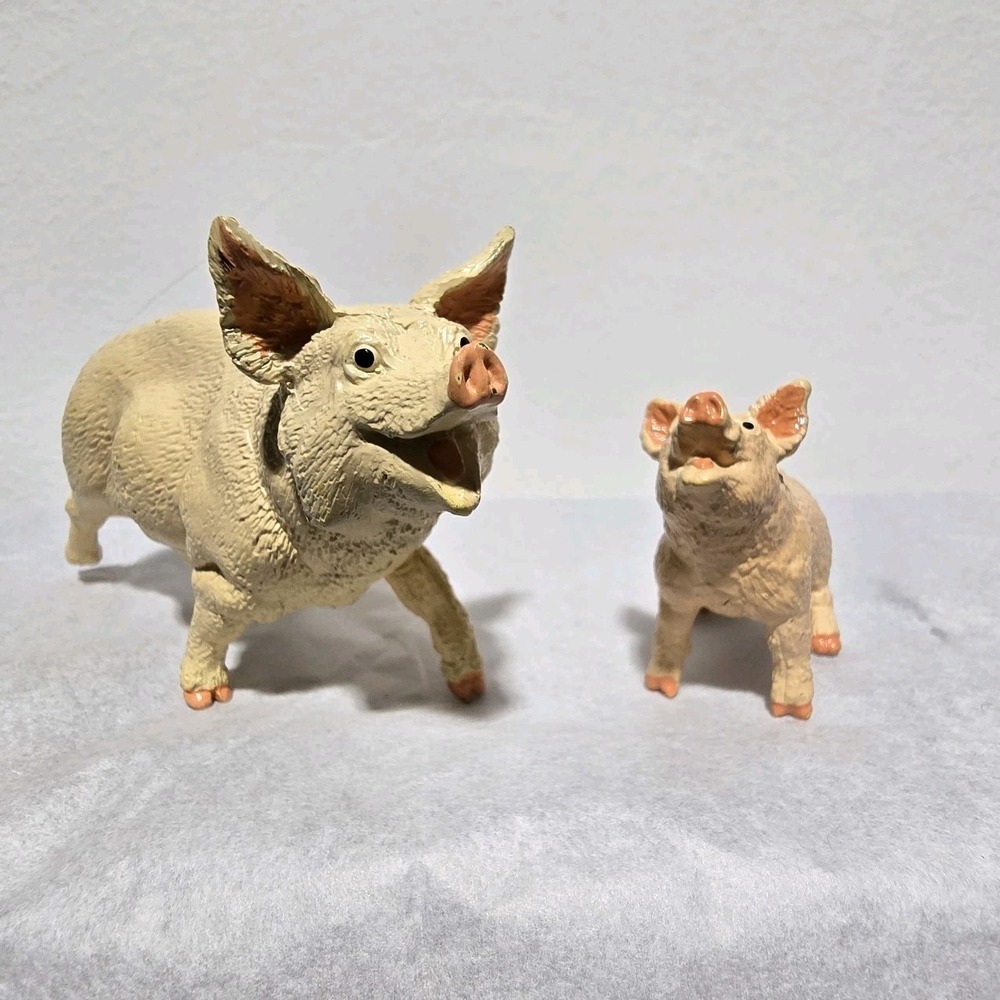 Safari Sow Pig & Piglet Farm Realistic Figure‎ Farming Vintage 1991